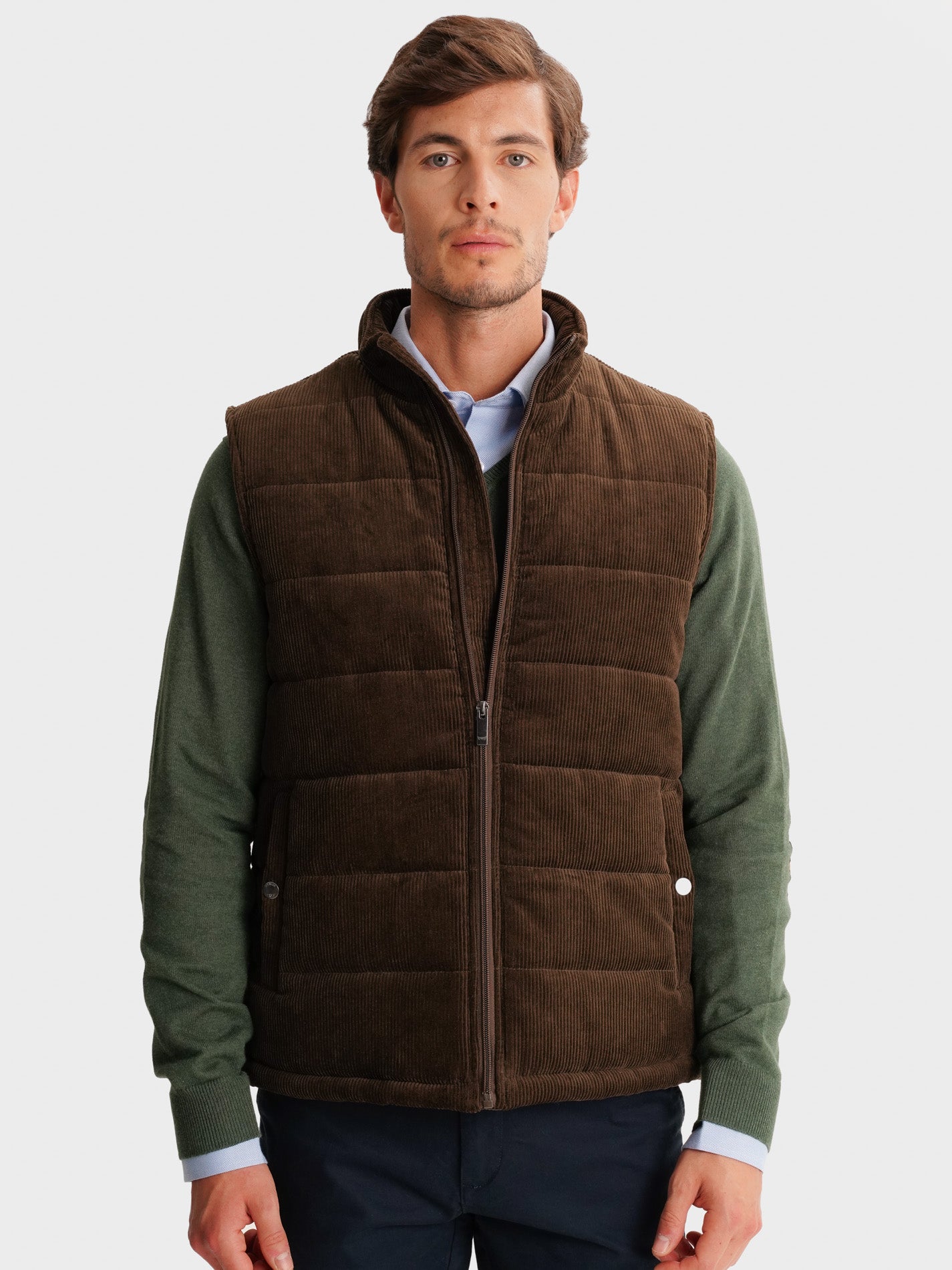 CHAQUETA MARRÓN REGULAR FIT MR. AZUL
