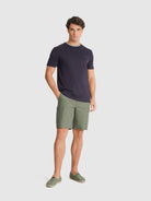 T-SHIRT ALGODÃO AZUL MANGA CURTA REGULAR FIT MR. BLUE