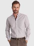 WHITE COTTON SHIRT LONG SLEEVE REGULAR FIT MR. BLUE