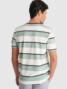 T-SHIRT ALGODÃO VERDE MANGA CURTA REGULAR FIT MR. BLUE
