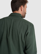 CAMISA ALGODÓN VERDE MANGA LARGA REGULAR FIT MARK BELLUCCI
