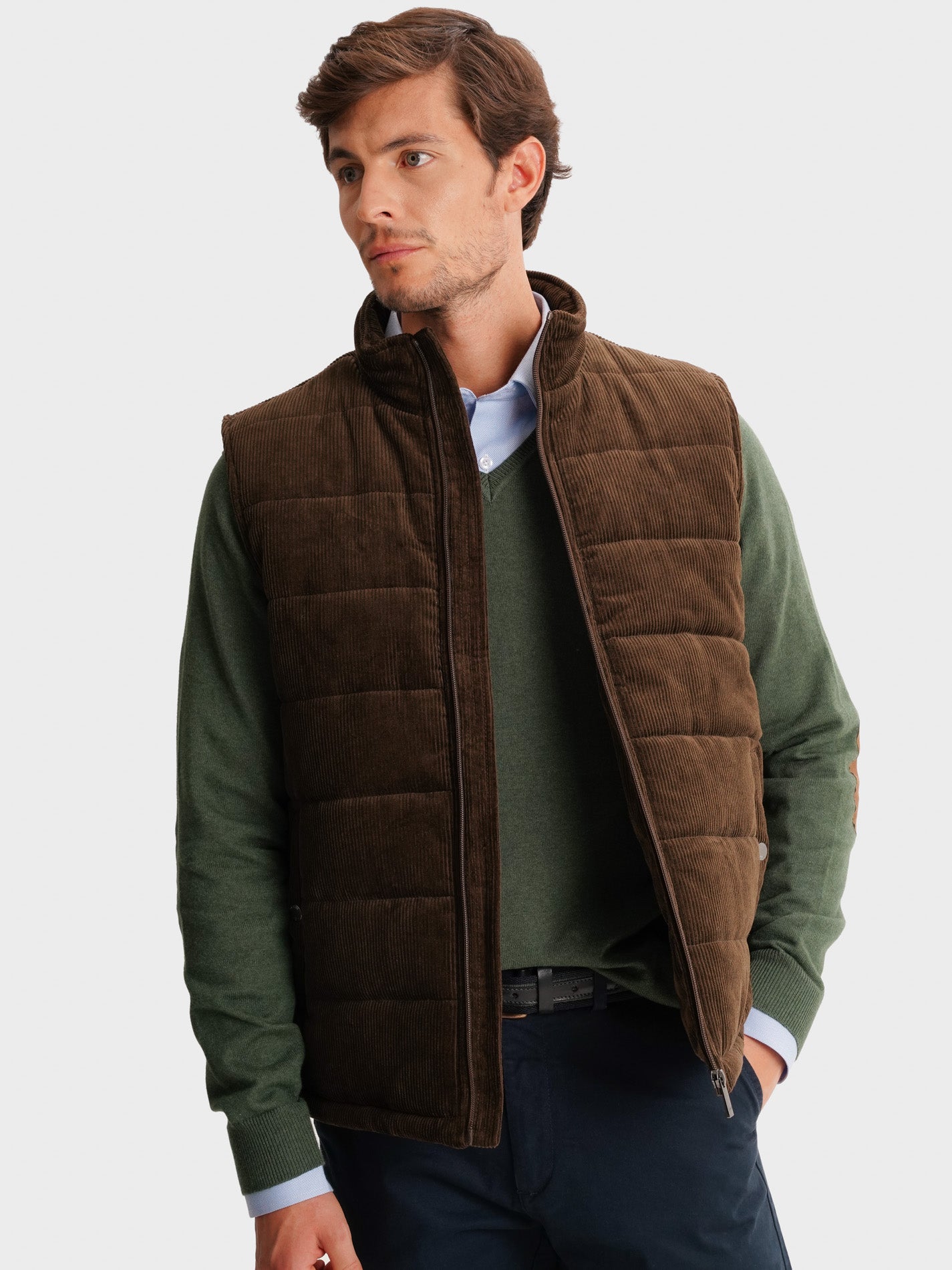 CHAQUETA MARRÓN REGULAR FIT MR. AZUL
