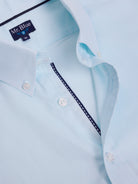 CAMISA ALGODÓN VERDE MANGA LARGA REGULAR FIT MR. AZUL