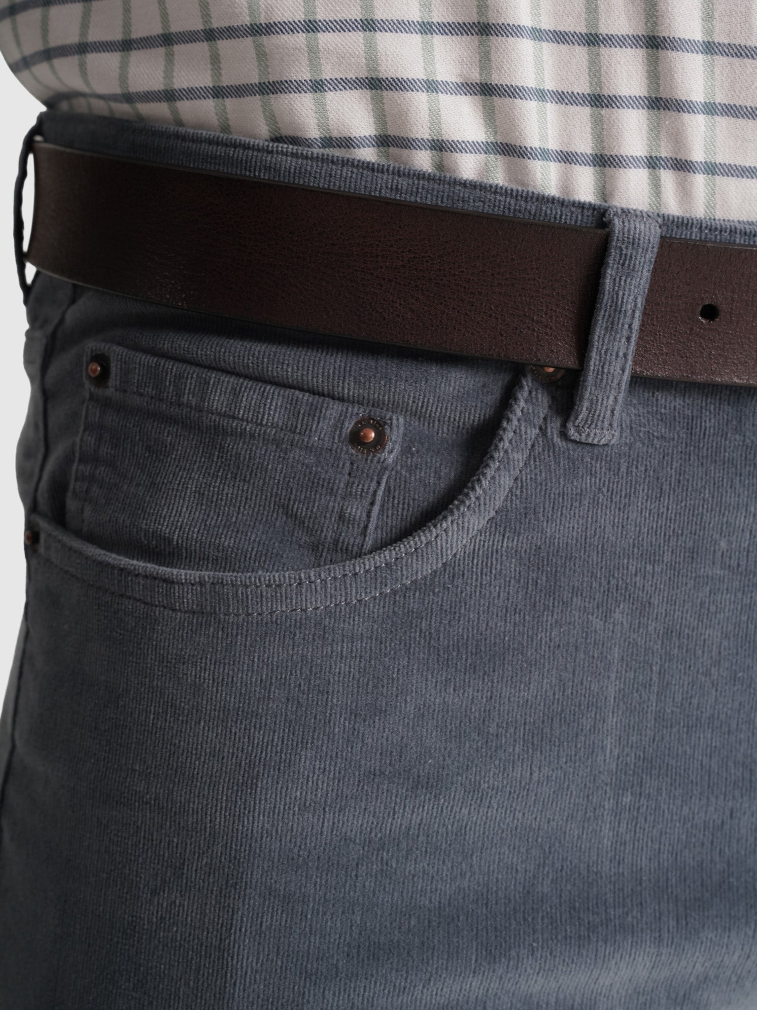 Calça Algodão Azuis Slim Fit Mr. Blue