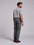 GREEN COTTON TROUSERS REGULAR FIT MR. BLUE