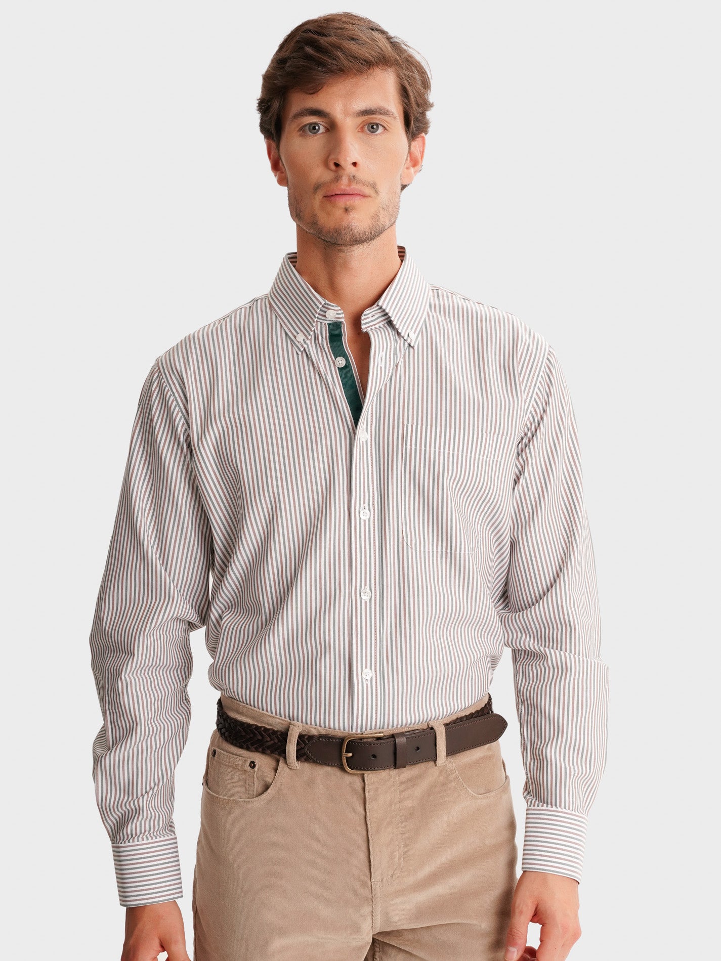 GREEN REGULAR FIT MR SHIRT. BLUE