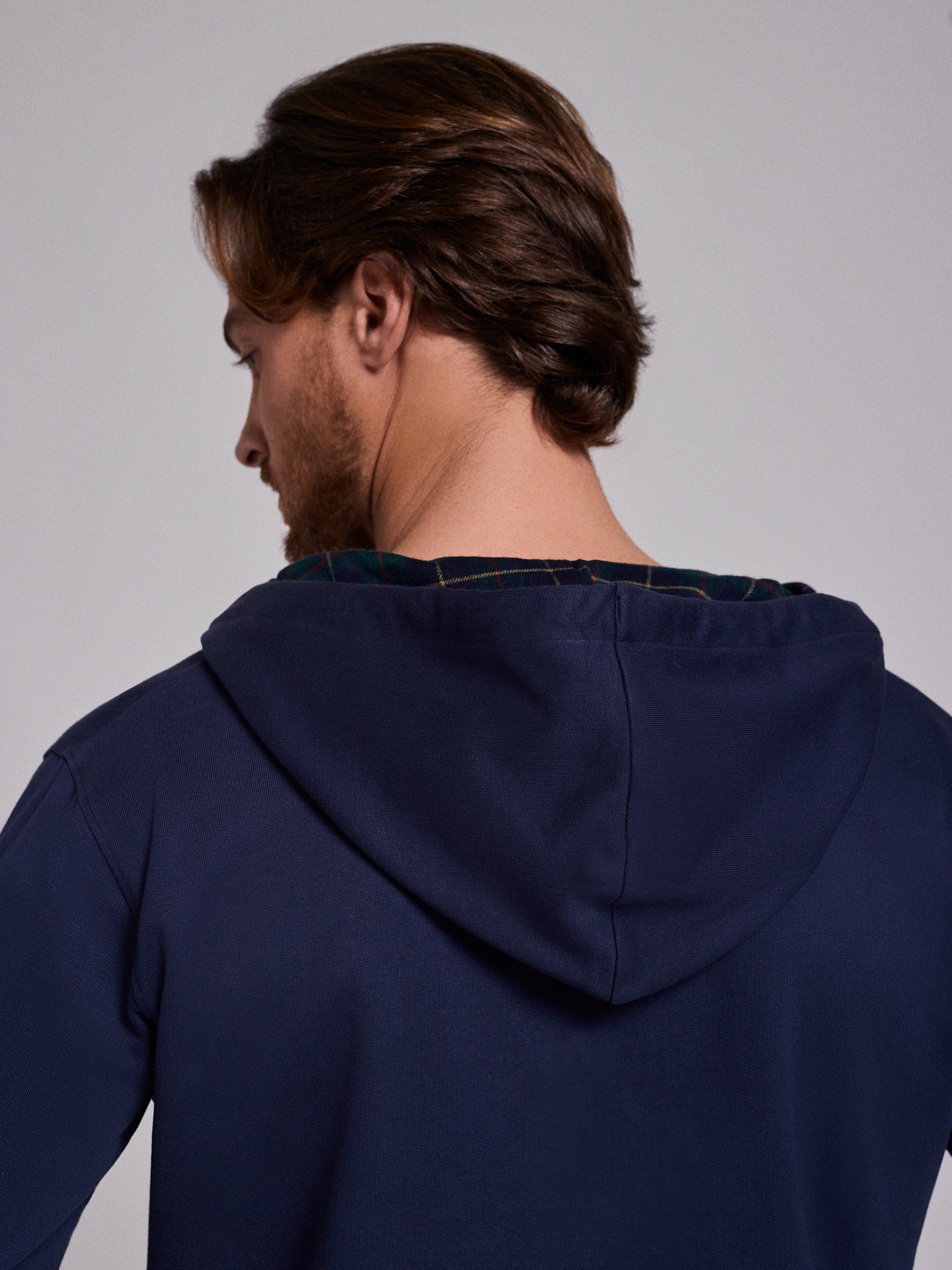 Hoodie Algodão Azul Manga Comprida Regular Fit Mr. Blue