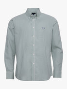 CAMISA ALGODÓN VERDE MANGA LARGA REGULAR FIT MR. AZUL