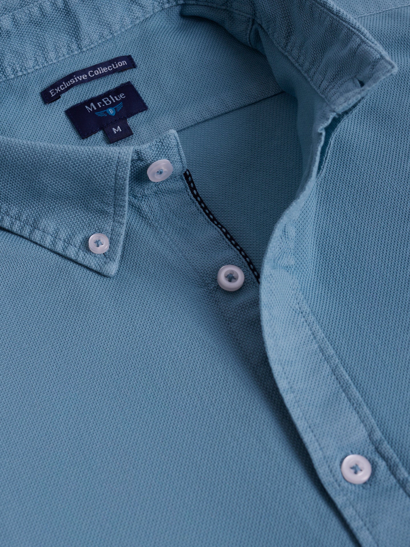 CAMISA MR VERDE REGULAR FIT. AZUL