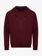 SUDADERA BURDEOS CON CAPUCHA REGULAR FIT MR. AZUL