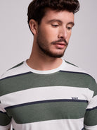 CAMISETA ALGODÓN VERDE MANGA CORTA REGULAR FIT MR. AZUL