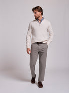 PULLOVER ALGODÃO BEGE MANGA COMPRIDA REGULAR FIT MR. BLUE