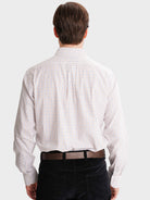 WHITE REGULAR FIT MR SHIRT. BLUE