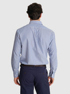 CAMISA TWILL AZUL MANGA COMPRIDA REGULAR FIT MR. BLUE