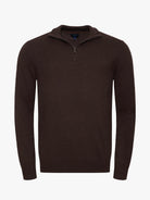 JERSEY FINO MARRÓN CON CODERAS MR REGULAR FIT. AZUL