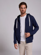 Hoodie Algodão Azul Manga Comprida Regular Fit Mr. Blue