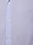 Camisa Algodão Azul Manga Comprida Slim Fit Mr. Blue