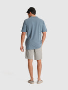 POLO PIQUET AZUL MANGA CURTA TAILORED FIT MR. BLUE