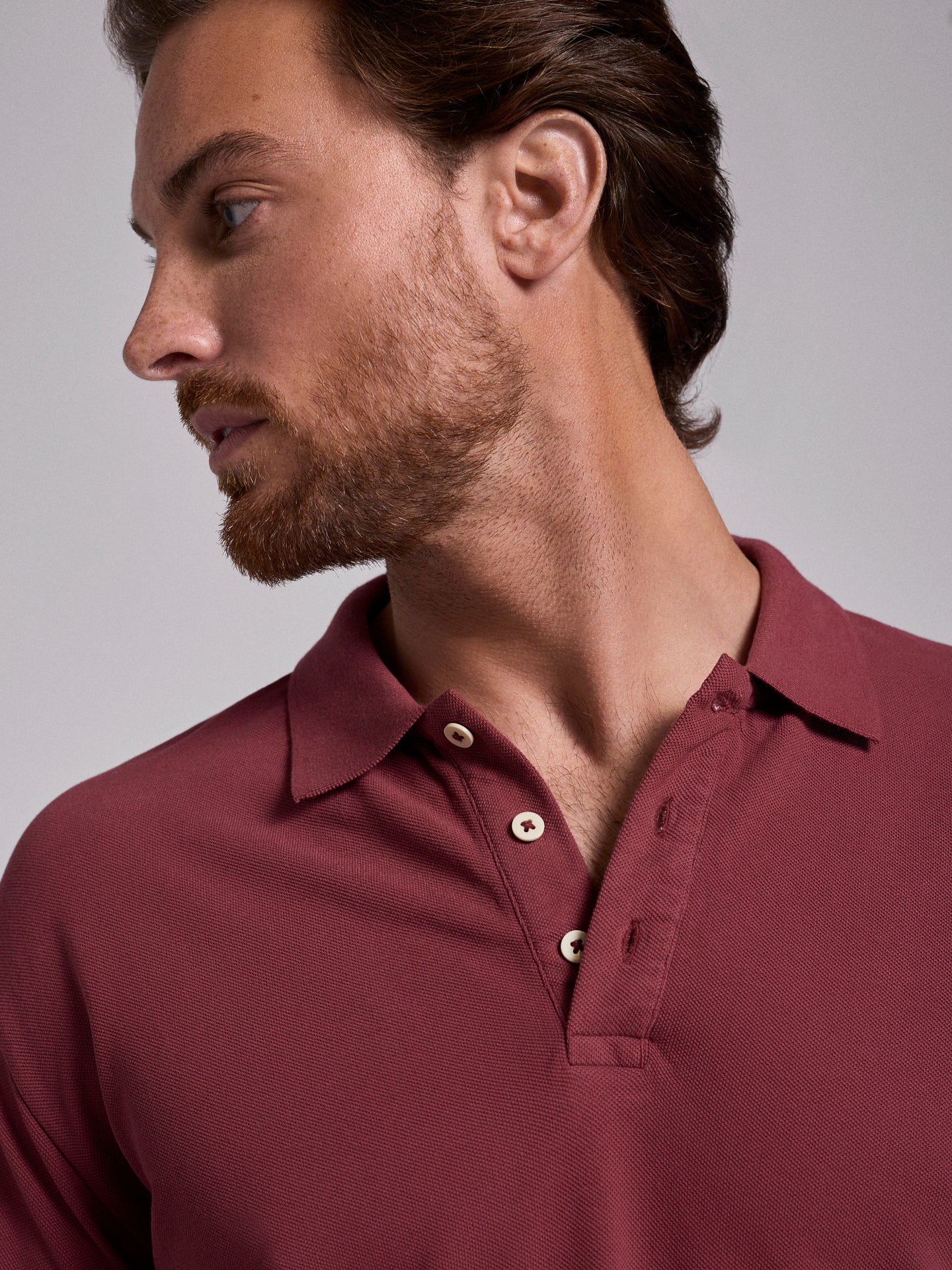 POLO DE ALGODÓN ROJO MANGA CORTA REGULAR FIT MARK BELLUCCI