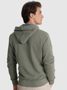 Hoodie Verde Manga Comprida Regular Fit Mr. Blue