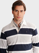 GRAY RUGBY LONG SLEEVE REGULAR FIT MR. BLUE