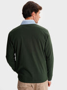 RUGBY ALGODÓN VERDE MANGA LARGA REGULAR FIT MR. AZUL