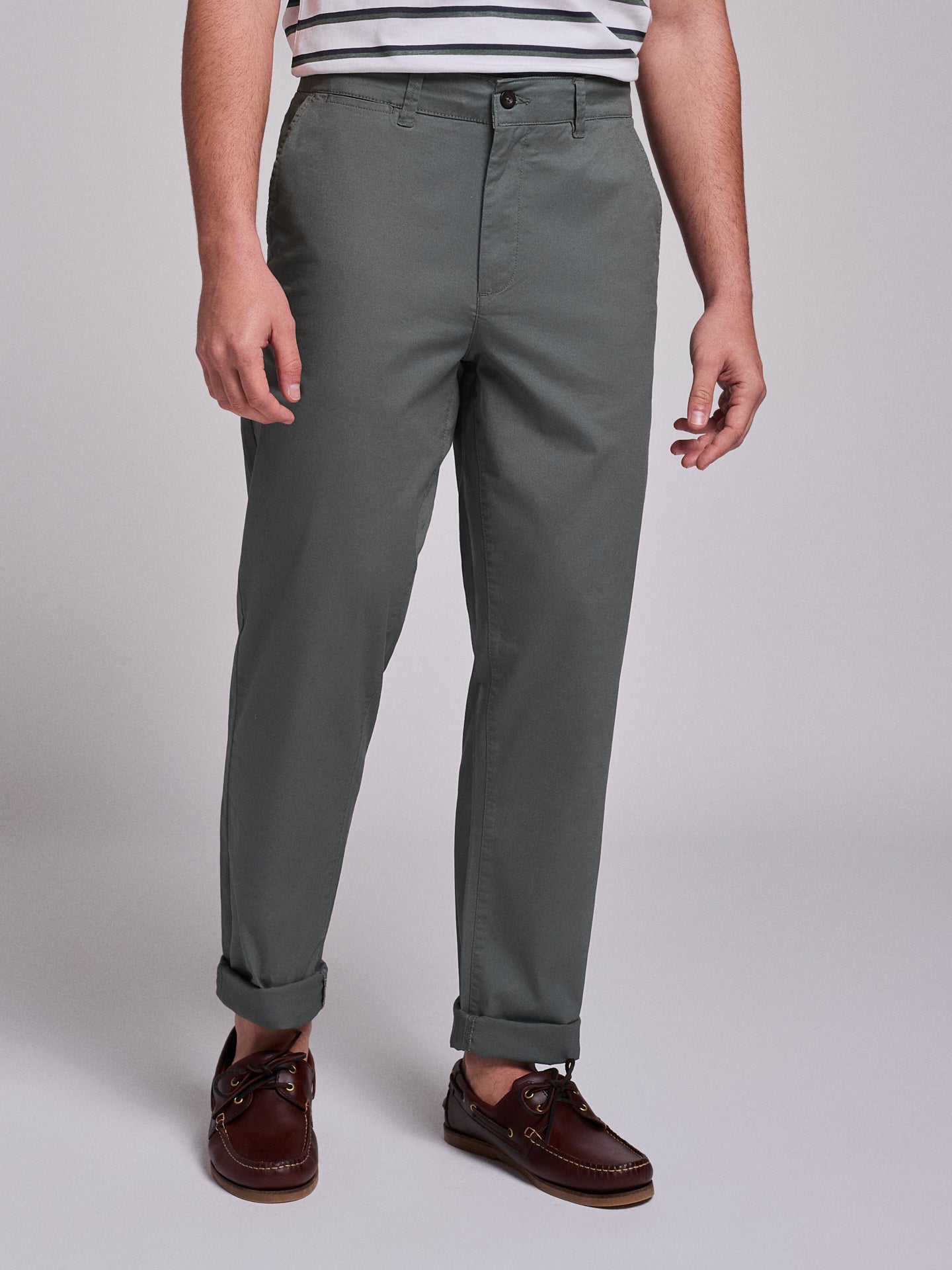 Calça Algodão Verdes Regular Fit Mr. Blue