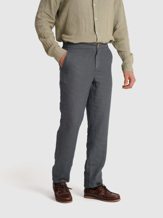 BLUE REGULAR FIT TROUSERS MARK BELLUCCI