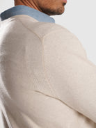 PULLOVER BEGE COM COTOVELEIRA REGULAR FIT MR. BLUE