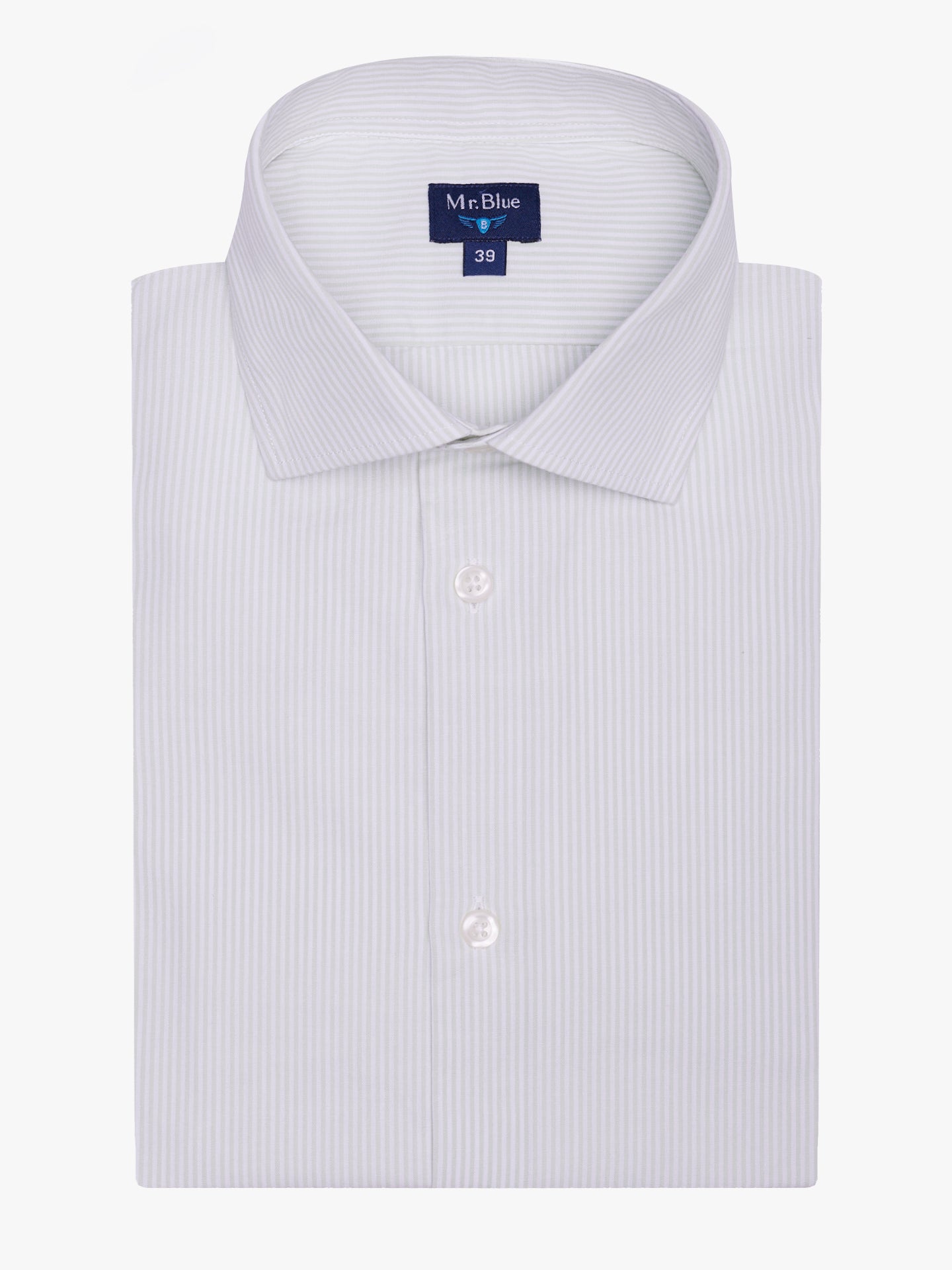 Camisa Classic Fit De Popelina Verde Mr. Blue