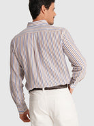 CAMISA OXFORD MARRÓN MANGA LARGA REGULAR FIT MR. AZUL