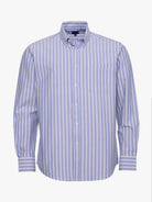 CAMISA ALGODÓN AZUL MANGA LARGA REGULAR FIT MR. AZUL
