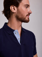POLO AZUL MANGA CURTA REGULAR FIT MR. BLUE