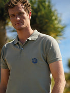 Polo Verde Manga Curta Regular Fit Mr. Blue