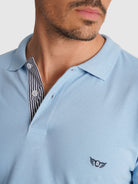POLO AZUL MANGA CURTA REGULAR FIT MR. BLUE