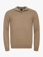 JERSEY FINO BEIGE MANGA LARGA AJUSTE REGULAR MR. AZUL