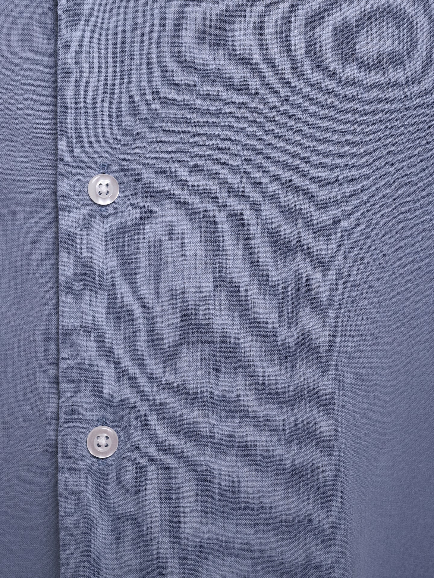 Camisa Linho Azul Manga Comprida Slim Fit Mr. Blue