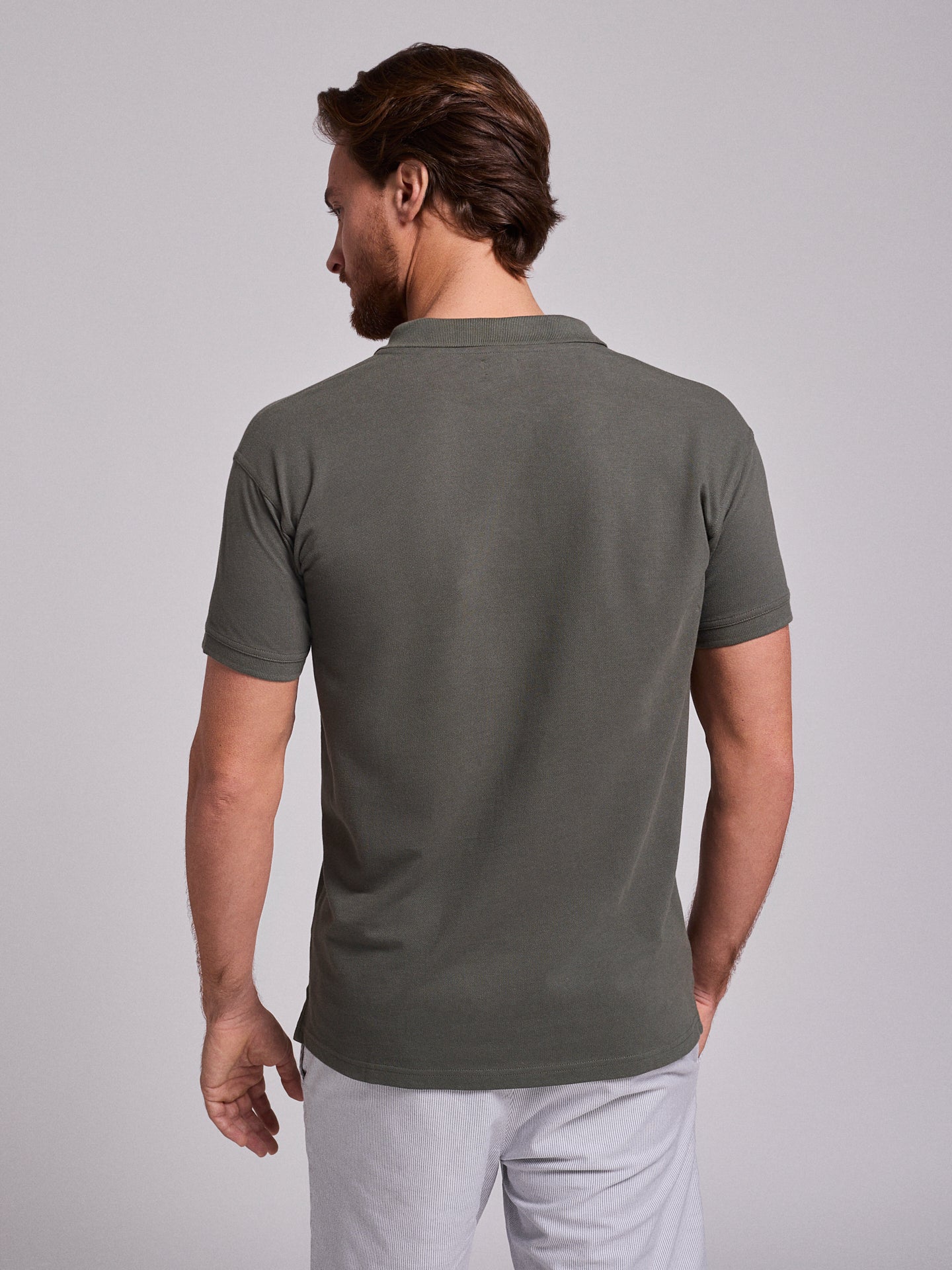 GREEN POLO SHORT SLEEVE REGULAR FIT MR. BLUE