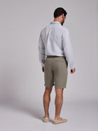 Bermuda Linho Verdes Regular Fit Mr. Blue