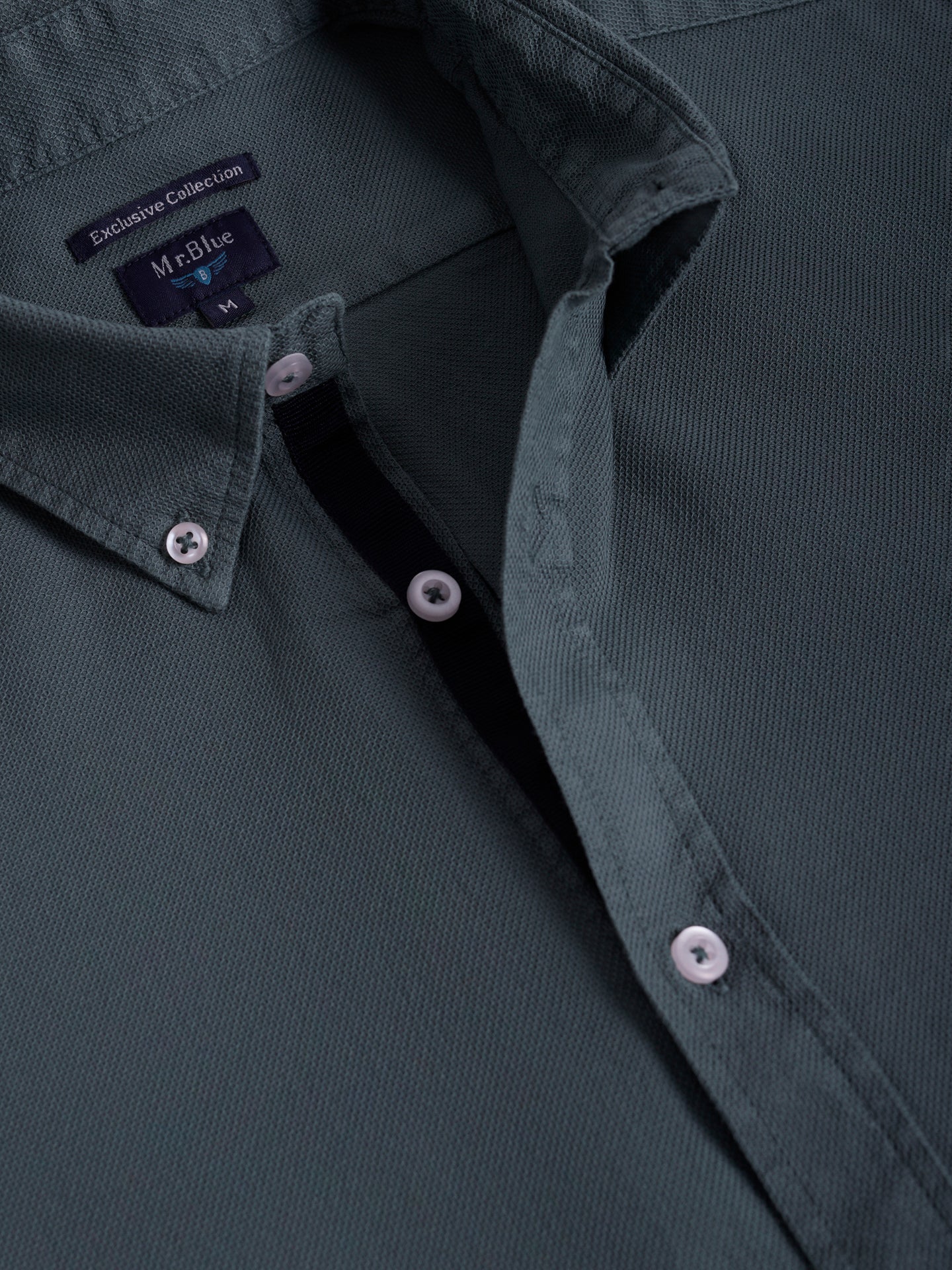 CAMISA MR VERDE REGULAR FIT. AZUL