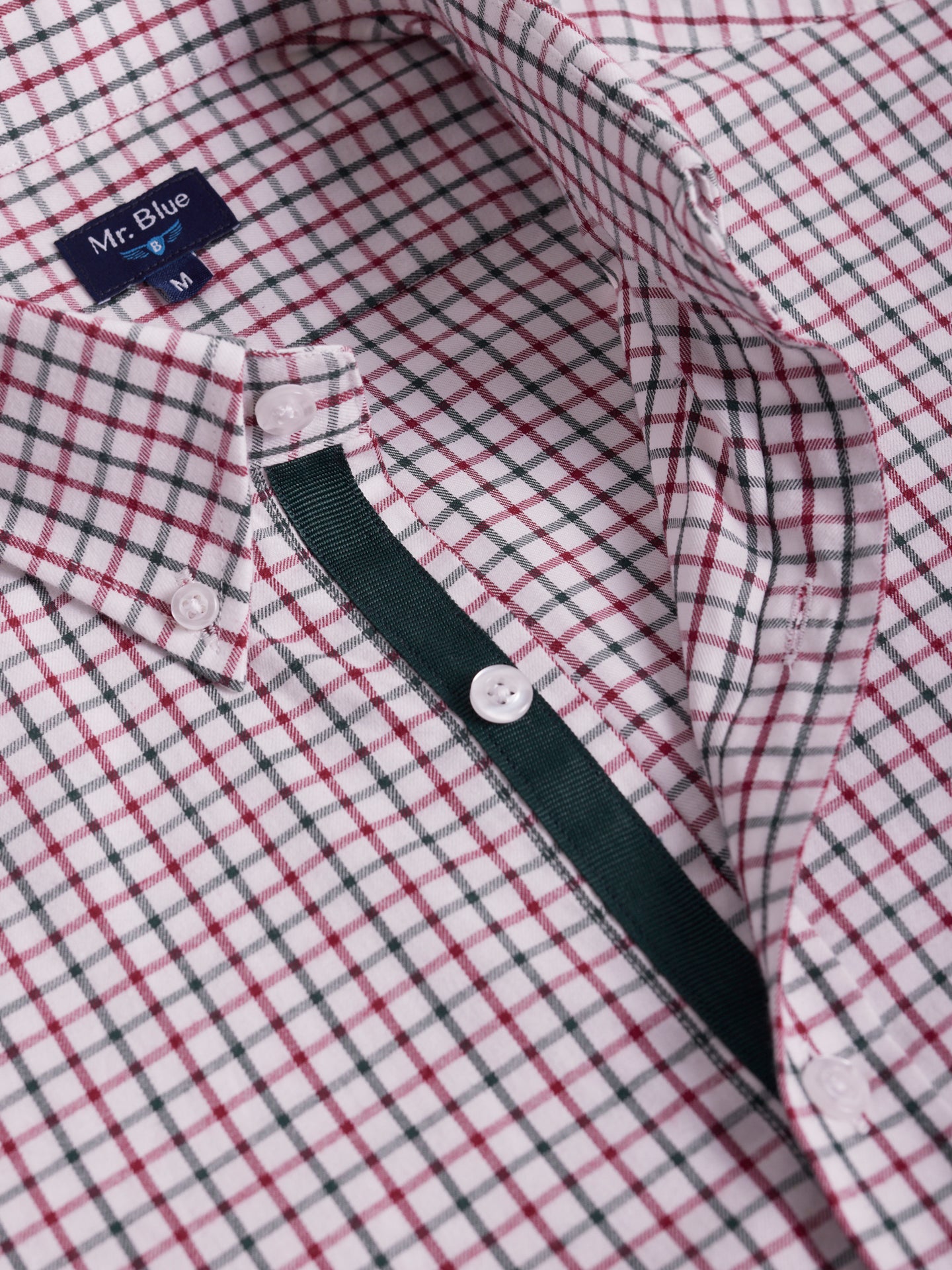 GREEN REGULAR FIT MR SHIRT. BLUE