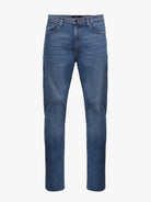 CALÇAS GANGA AZUIS SLIM FIT MR. BLUE