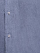 CAMISA LINHO AZUL MANGA COMPRIDA TAILORED FIT MARK BELLUCCI