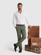 PANTALÓN REGULAR FIT VERDE MARK BELLUCCI