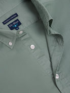 CAMISA ALGODÃO VERDE MANGA COMPRIDA REGULAR FIT MR. BLUE