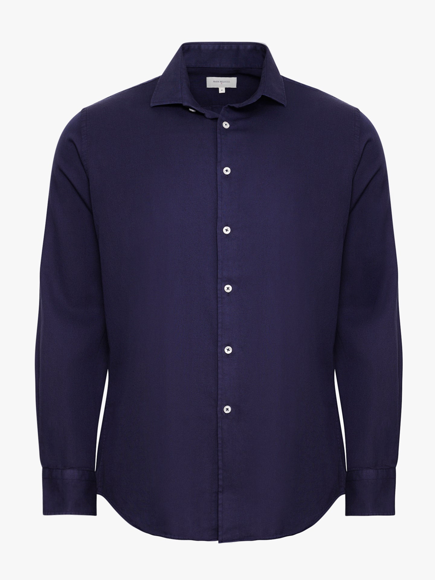 CAMISA REGULAR FIT MANGA LARGA AZUL MARK BELLUCCI