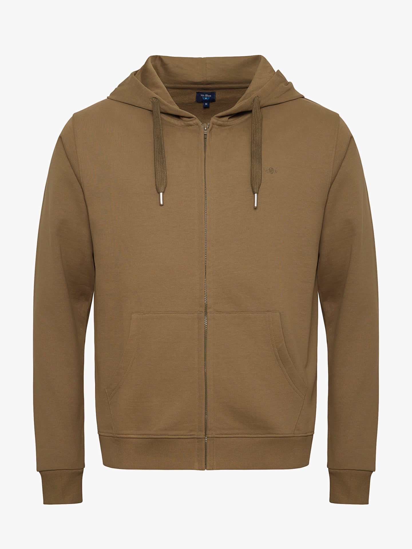 SUDADERA REGULAR FIT VERDE CON CAPUCHA MR. AZUL