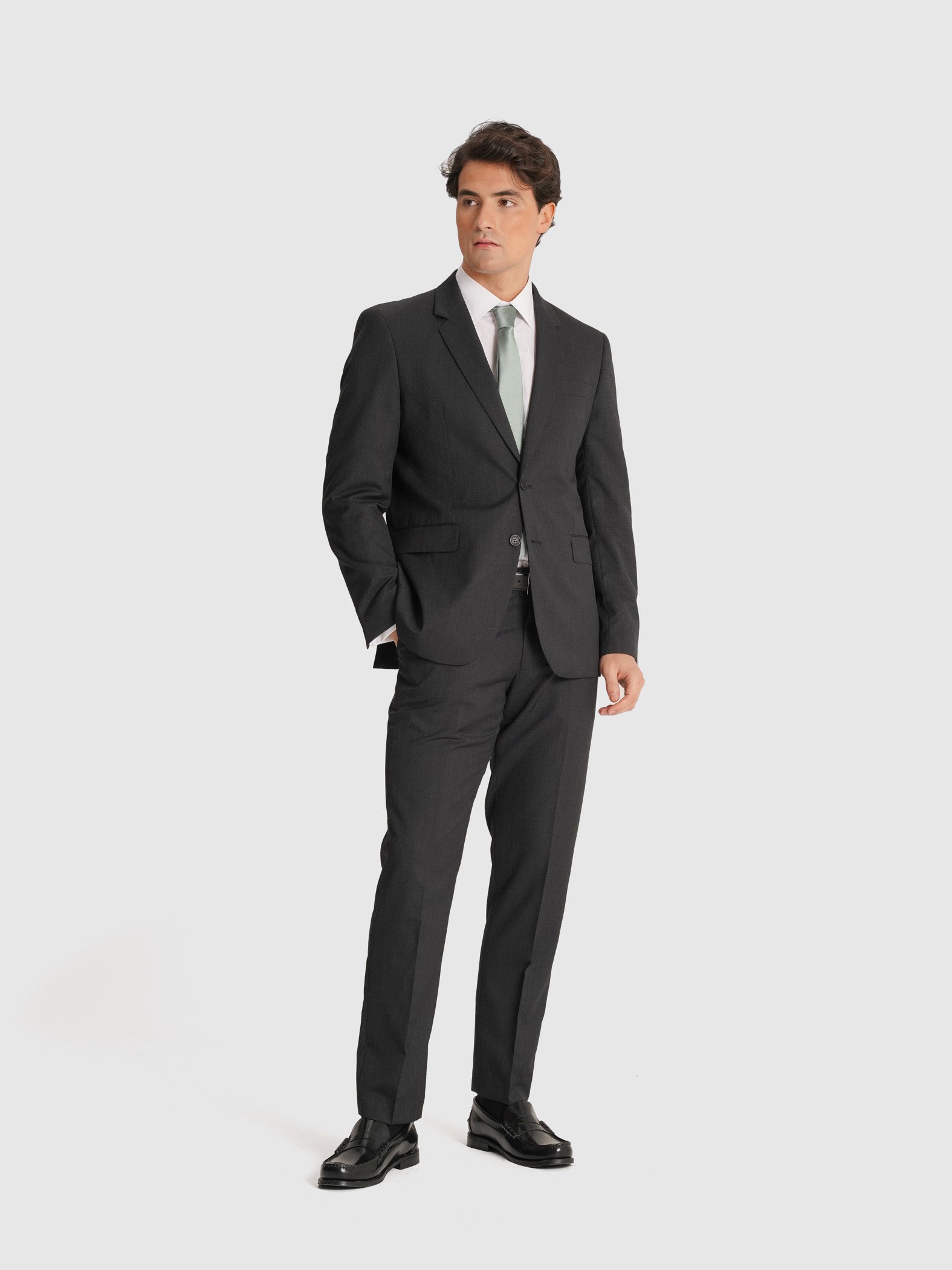 FATO CINZENTO MANGA COMPRIDA REGULAR FIT MR. BLUE