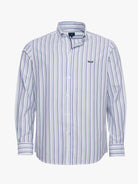 CAMISA ALGODÓN AZUL MANGA LARGA REGULAR FIT MR. AZUL