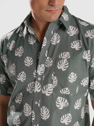 CAMISA VERDE MANGA CURTA REGULAR FIT MR. BLUE